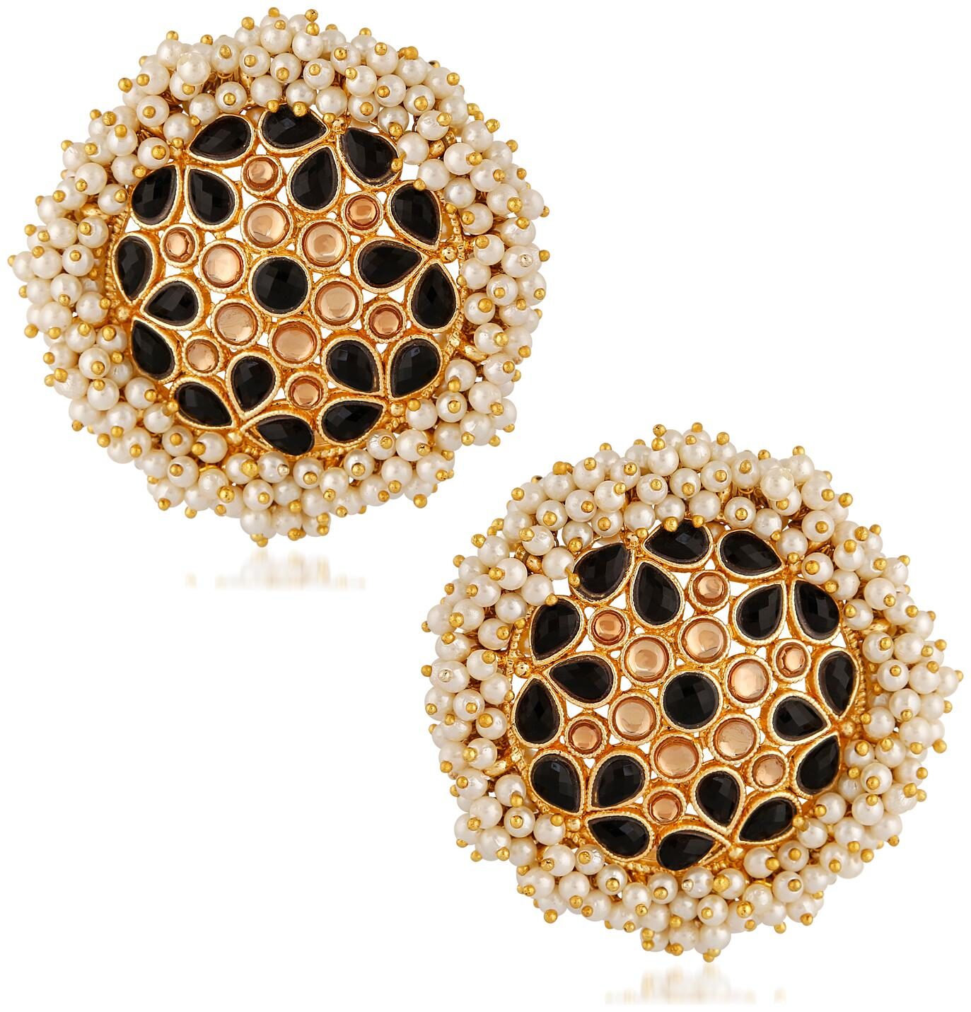 

Mahi Black Gold Stud For Women
