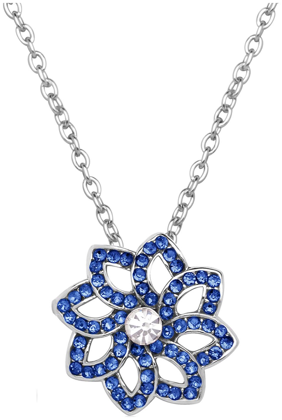 

Mahi Blue Crystal Classic Floral Love Pendant for Women (PS1193759R)