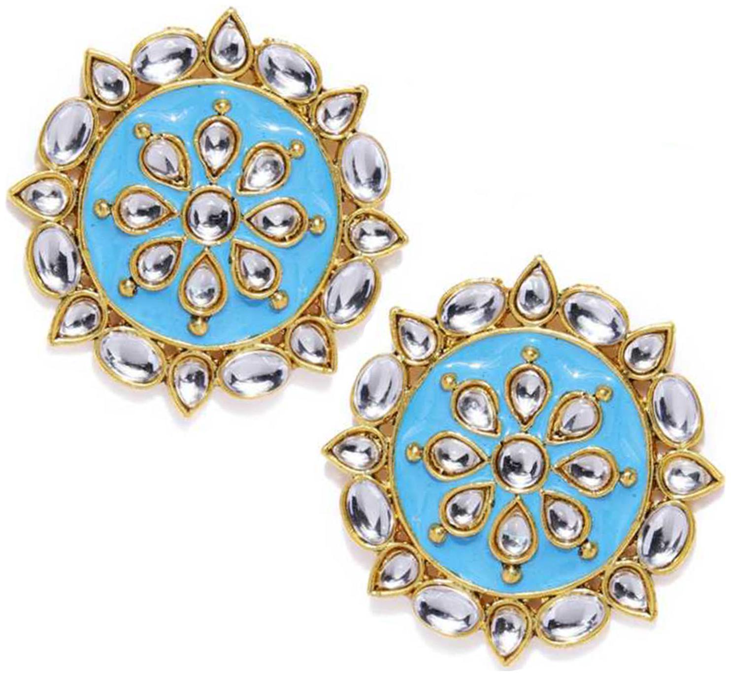 

Mahi Blue Golden Stud For Women