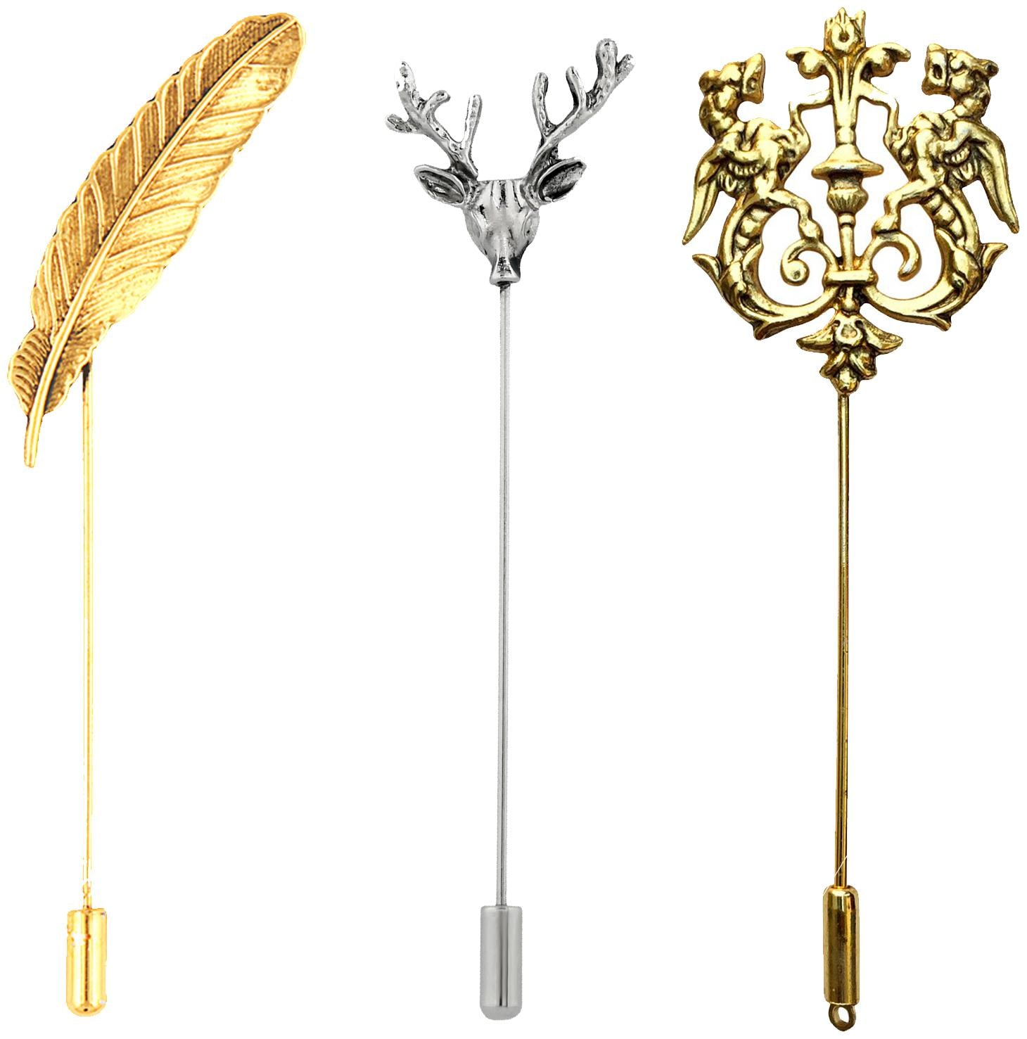 

Mahi Trendy Gifting Combos of Lion Leaf and Deer Lapel Pin Brooch CO1104986M