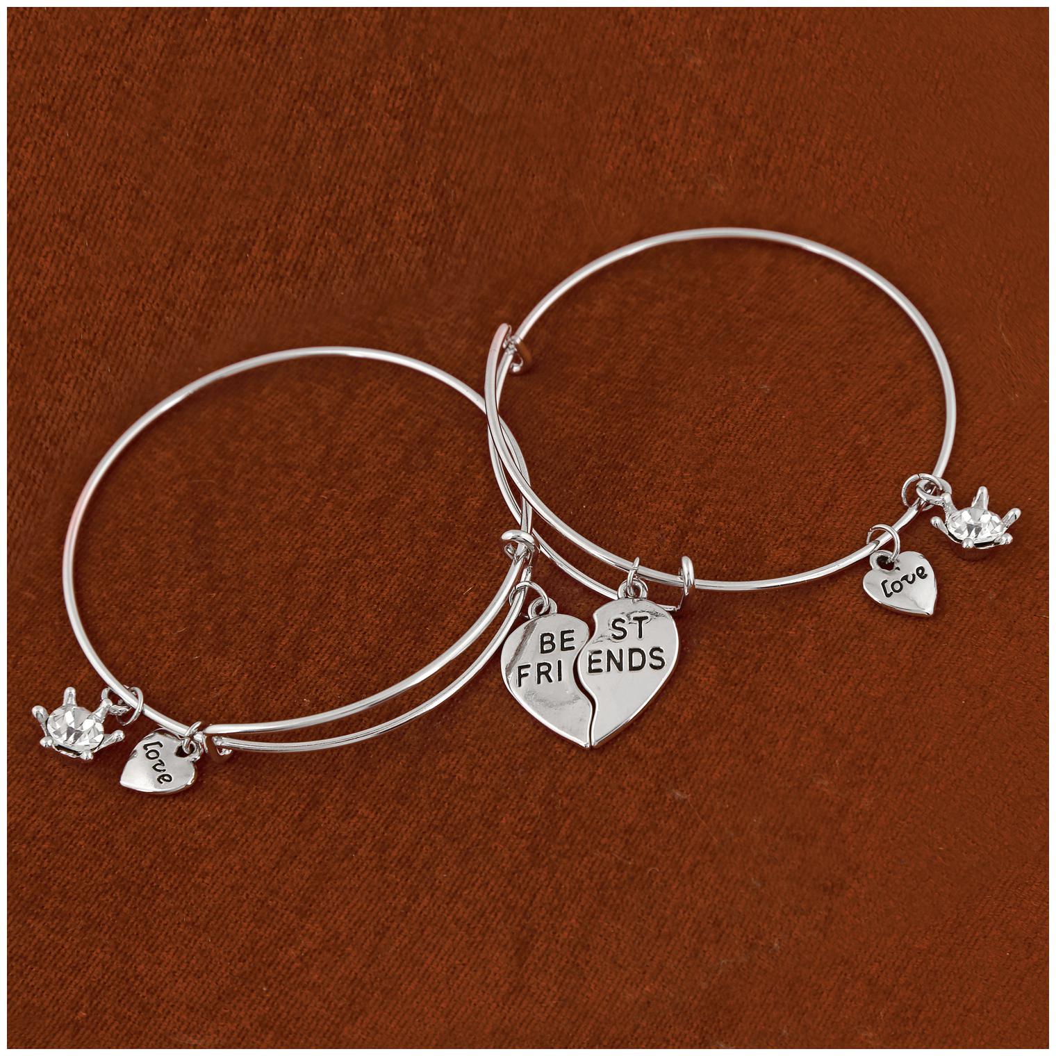 

Mahi Funky Best Friends Love Bracelets Made with Alloy for girls and women BRCO1100414R