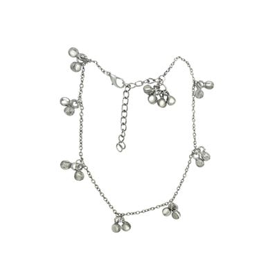 

Mahi Rhodium Plated Dazzling Ankle Bells (ghungaroo)Anklet for women PL1100130R