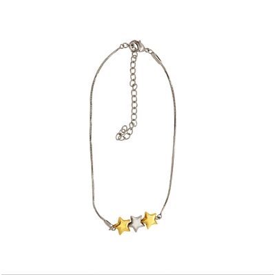 

Mahi Rhodium plated Festive Jewelry Shine Daisy Anklet for women PL1100117R