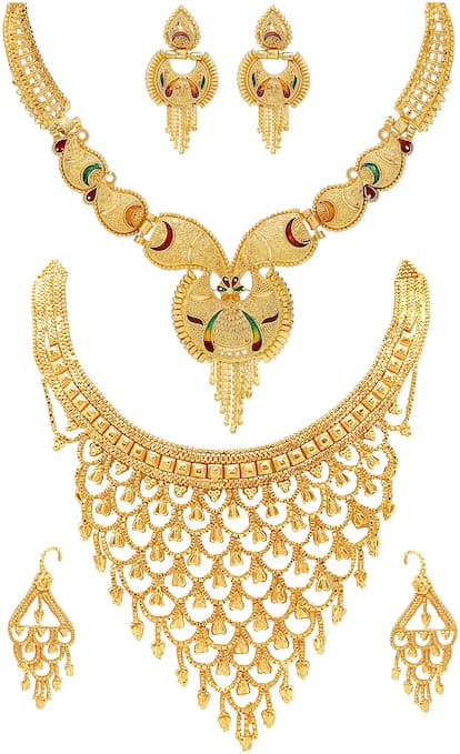 Mansiyaorange Gold Necklace for Women