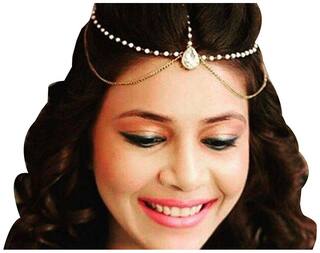 Buy Meenaz Hair Jewellery Traditional Bridal Wedding Gold Pearl