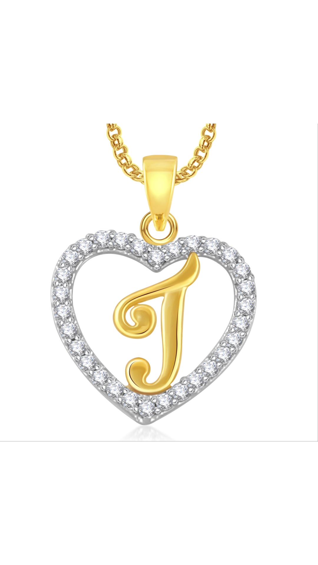 buy meenaz t letter heart pendant locket alphabet for women and t letter images