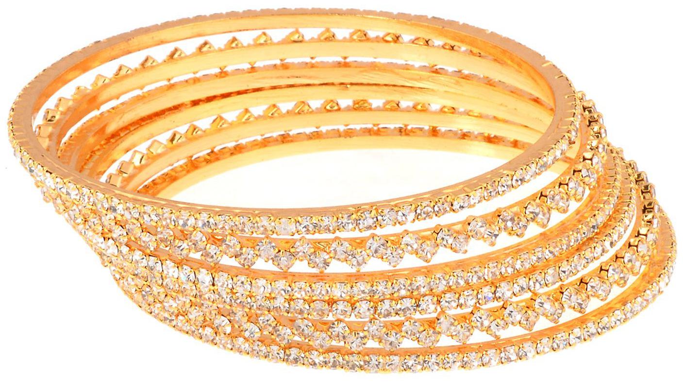 

Memoir Brass Gold Plated Bangles For Women