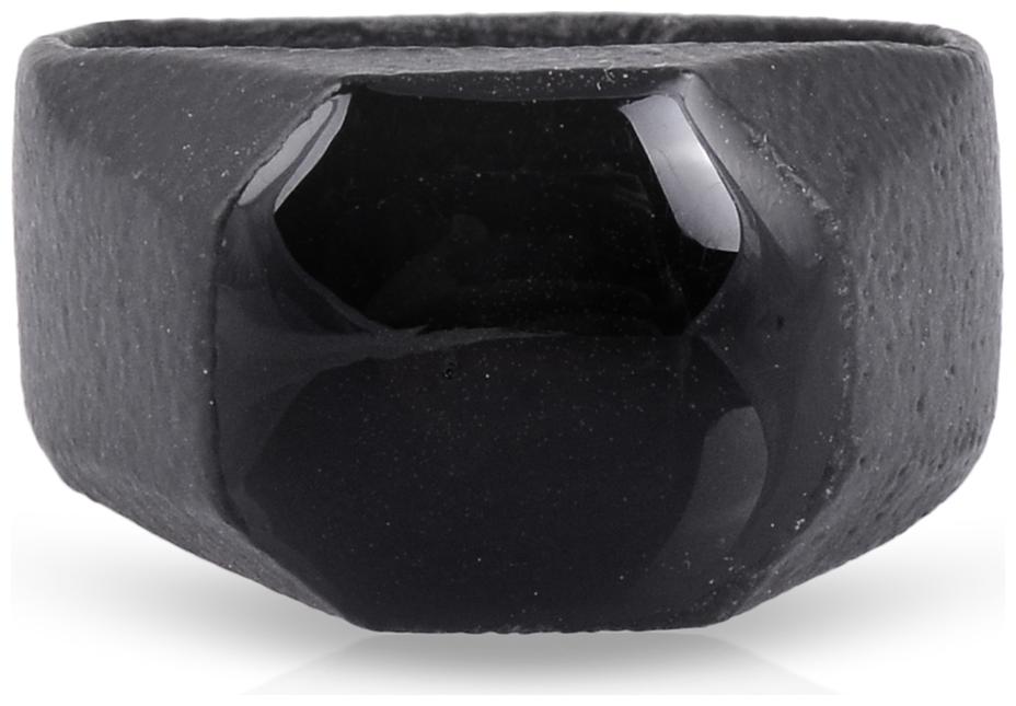 

Memoir Brass Black Coated Round Shape Fashion fingerring Men Women (ORKL7675)