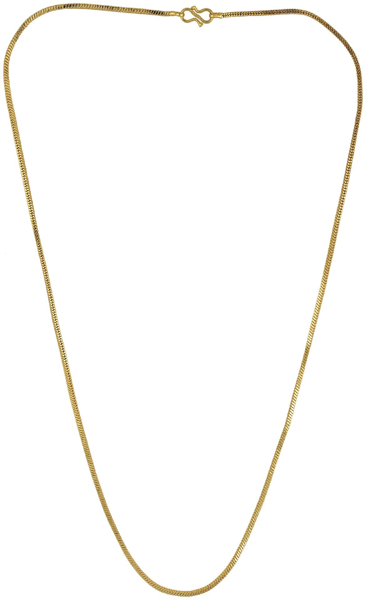 

Memoir Gold Plated Sqaure Box Chain Design Chain Necklace