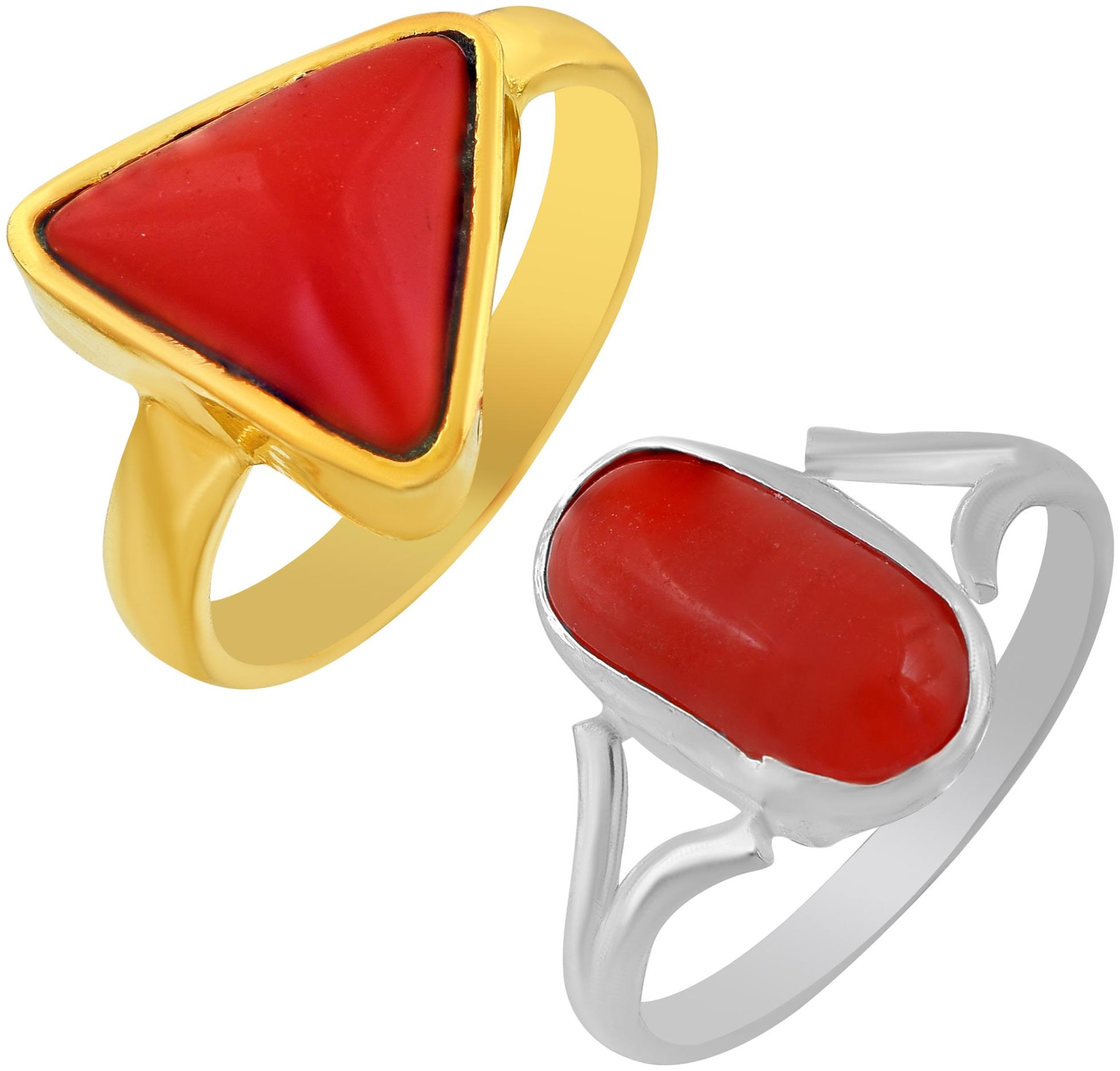 

Memoir Gold and Silver Munga Coral Combo rings Men