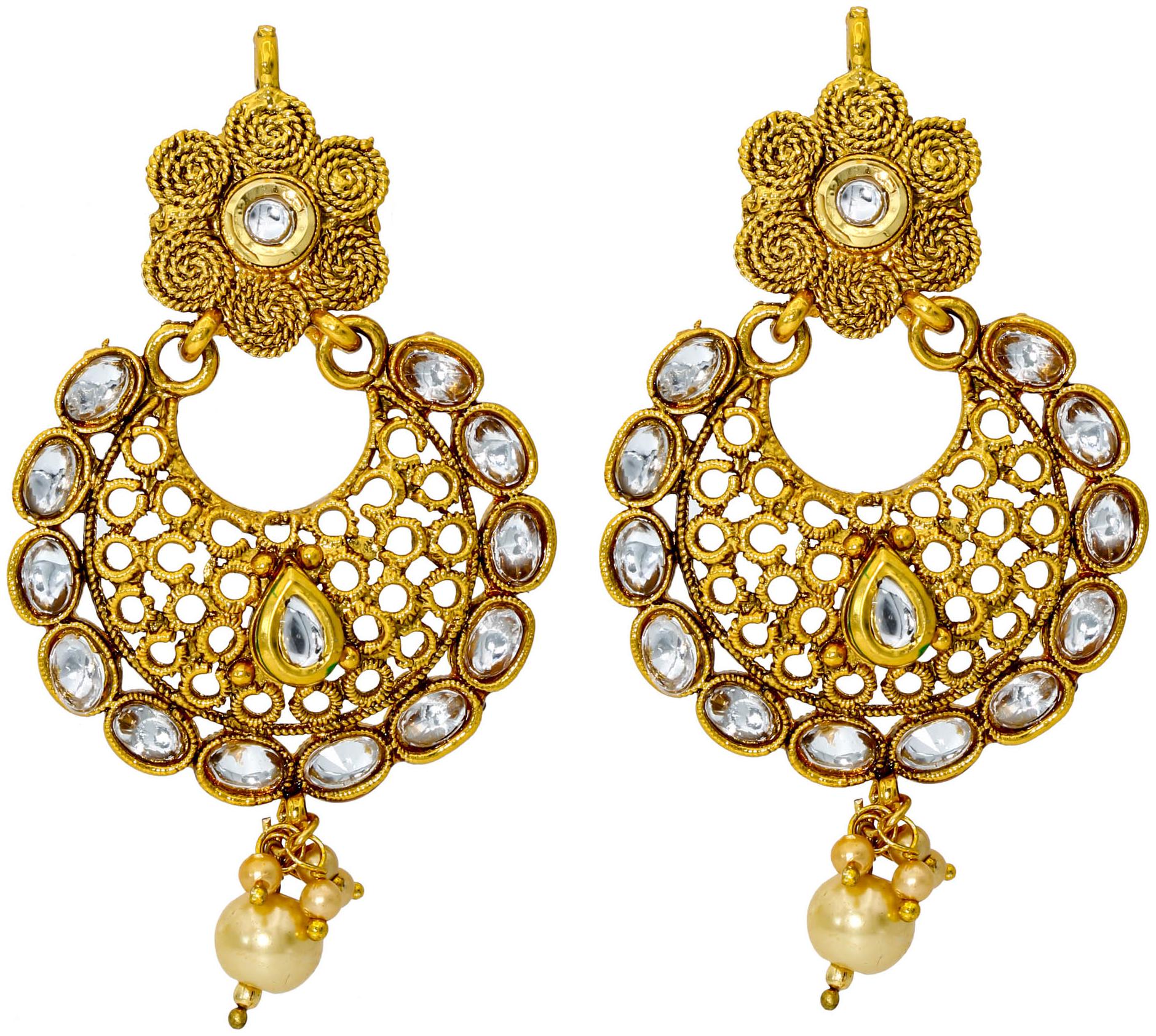 

Memoir Women Brass Dangle Earring Gold