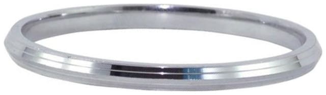 Men Style 2.75 inch And 5mm Width Punjabi Silver Stainless Steel Round Kada For Men and Boy