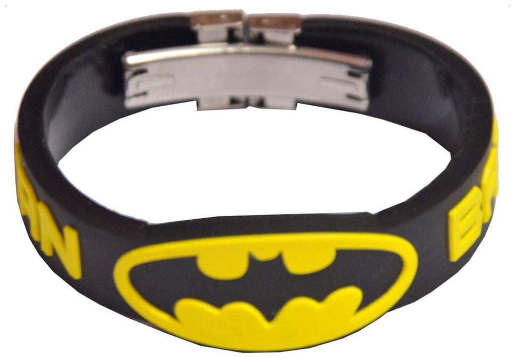 

Men Style Silicone Wristband with Lock -Black Black Rubber Round Bracelet For Men