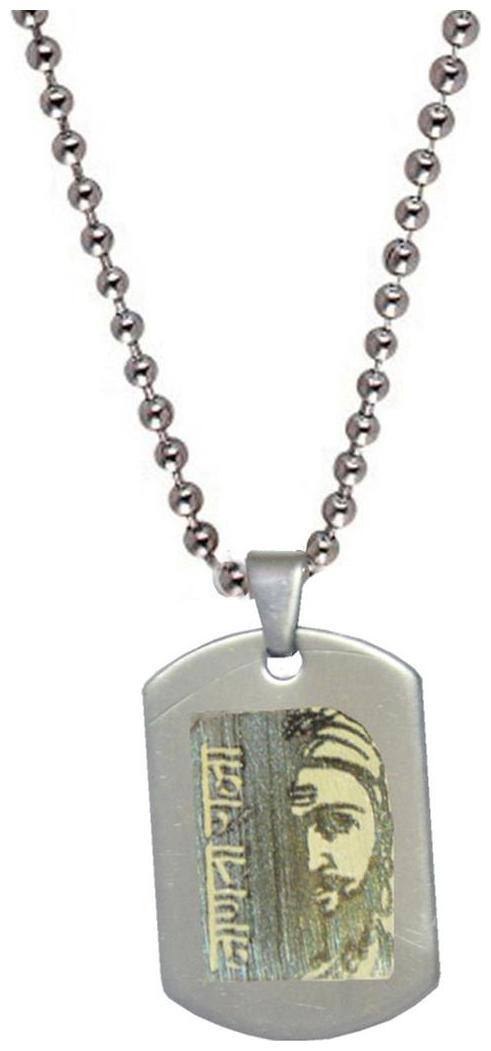 Men Style Best Selling Janta Raja Chhatrapati Shivaji Maharaj Silver Stainless Steel Square Pendent For Men And Women