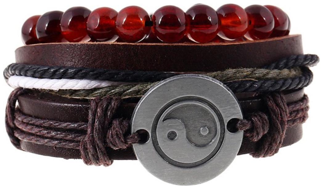 

Mens Bracelet Manufacturer Sells Euramerican American and European Style with a Simple and Retro Woven Cow Leather Bracelet (J121) by The Fashion for Sure