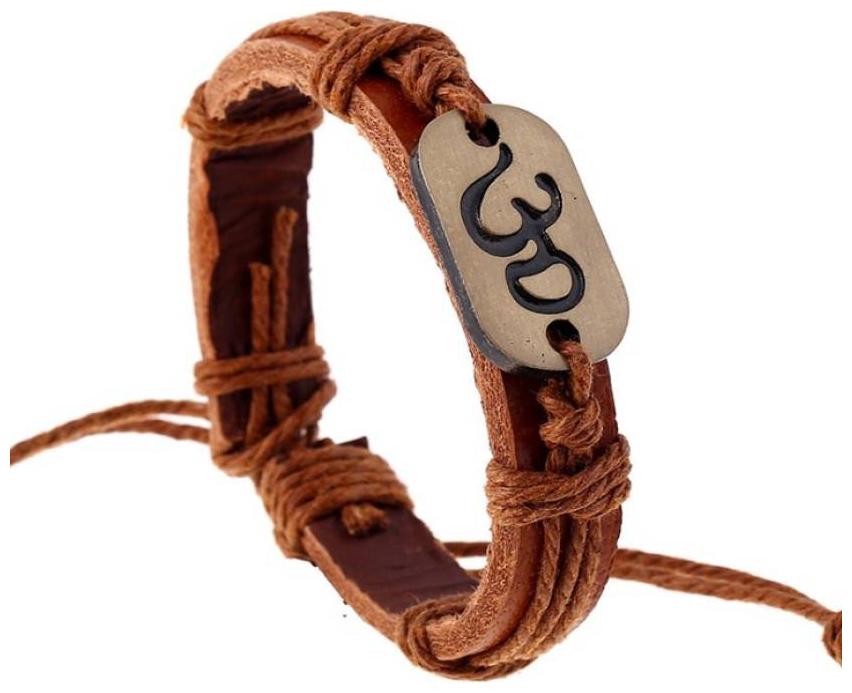 

Mens Bracelet A Fancy Pure Leather Bracelet for Unisex CLEATHER34By The Fashion for Sure