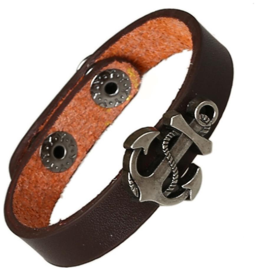

Mens Bracelet Japan and South Korea Collection Leather Bracelet with Symbol of Peace (J059) by The Fashion for Sure
