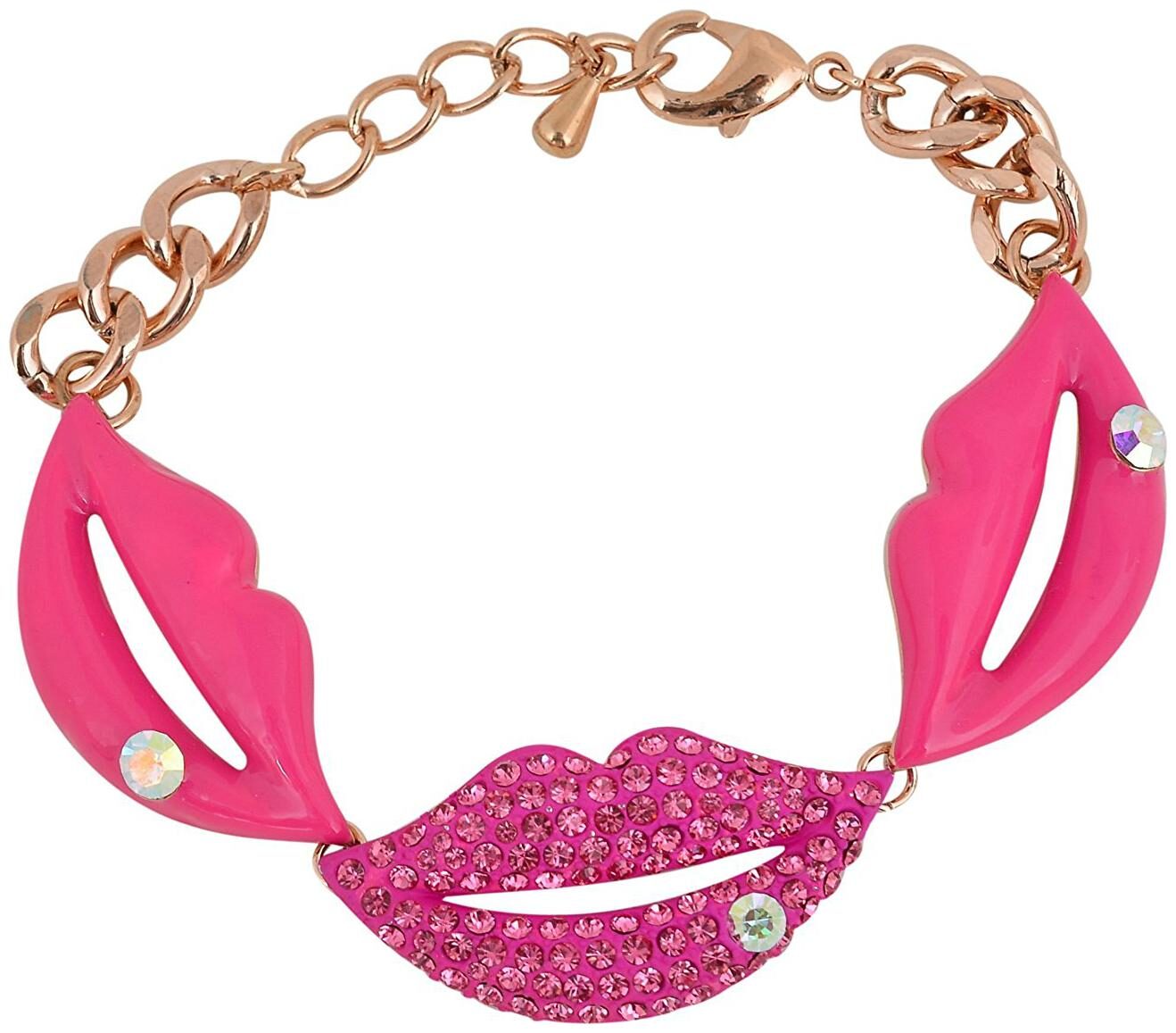 

Mens Bracelet Pink Metal Bracelet for Women (CBANGLE63) by The Fashion for Sure