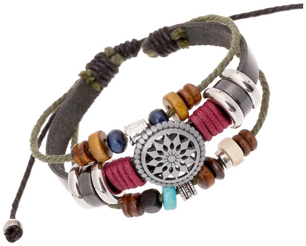 

Mens Bracelet Leather Wrist Band Bracelet BlackBy The Fashion for Sure