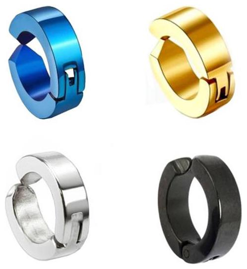 

MENS EARING (SINGLE EAR 4 COLOUR SET PIECE)