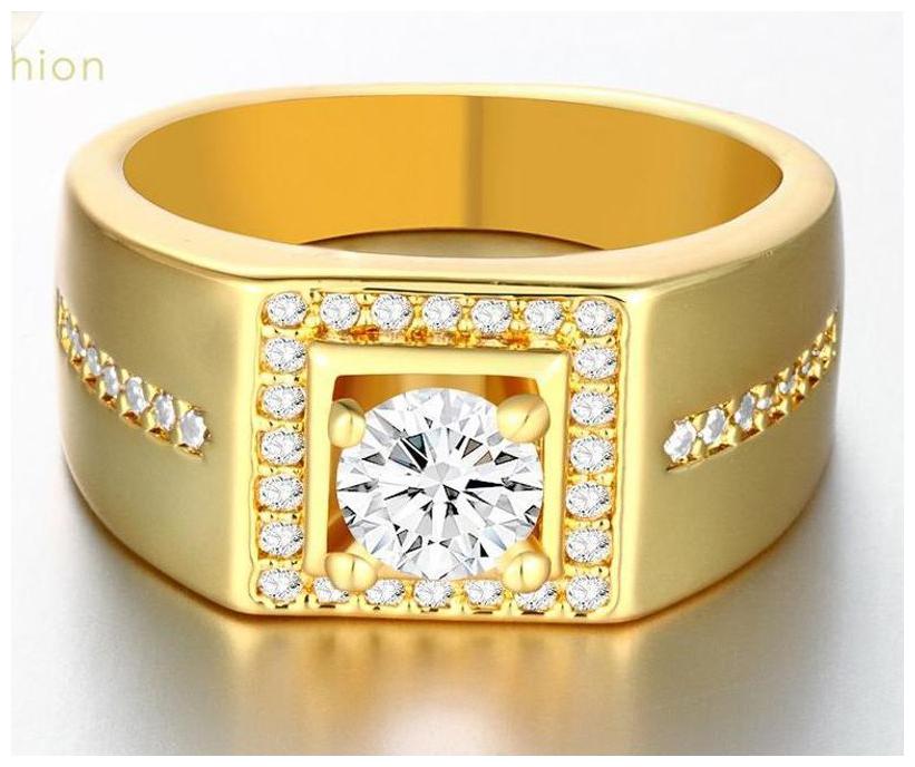 

MENS GOLDEN DIAMOND WEDDING RING
