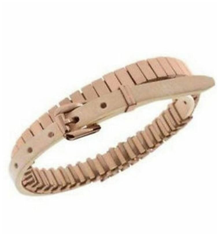 

Michael Kors Rose Gold Double Wrap Leather Adjustable Bracelet MKJ2640