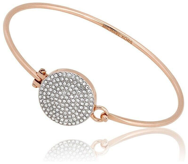 

MICHAEL KORS Rose Gold Crystal Brilliance Statement Bangle Bracelet