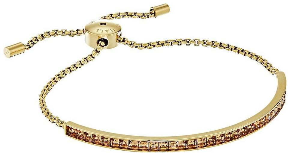 

Michael Kors MKJ5796 710 Womens Urban Rush Gold Tone Light Topaz Slider Bracelet