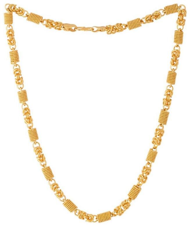 

Minprice Gold Plated Round Mix Chain for Men
