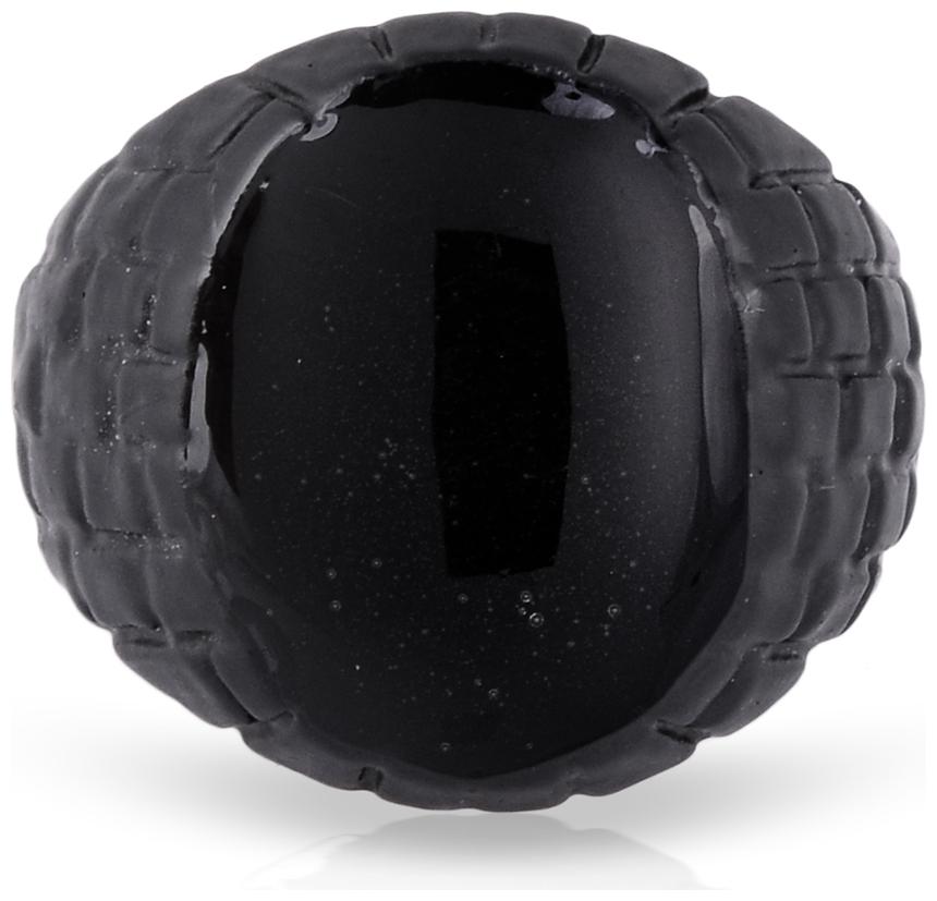 

Missmister Brass Black Rhodium Plated Oval Shape Fashion Finger Ring For Unisex