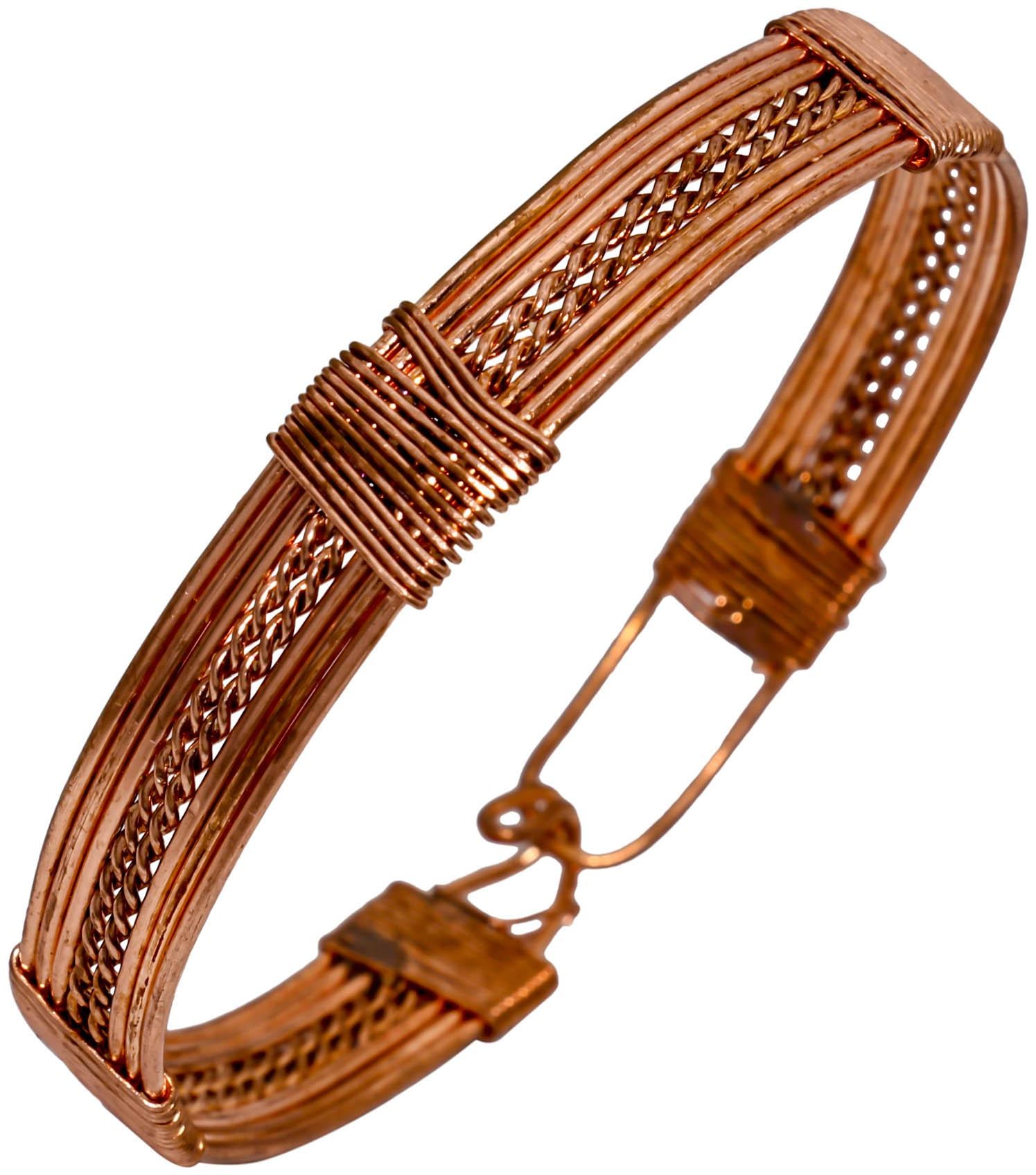 

MissMister Copper Light weight handmade Free size Bangle Kada