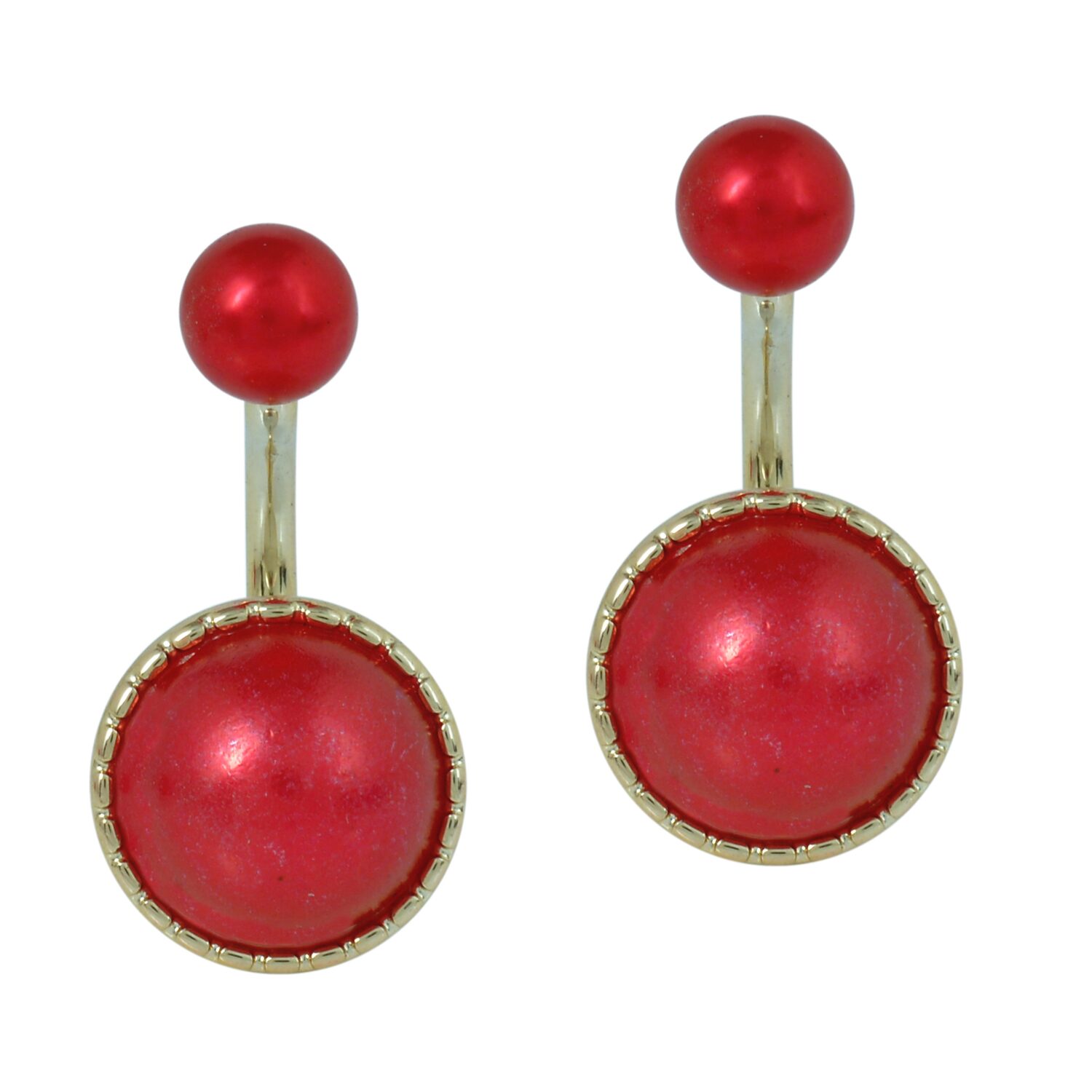 

MissMister Floral Red Stud Earring For Women