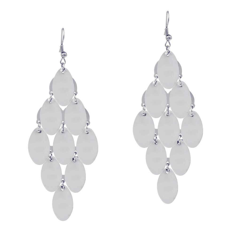 

MissMister Floral Silver DangleEarring For Women