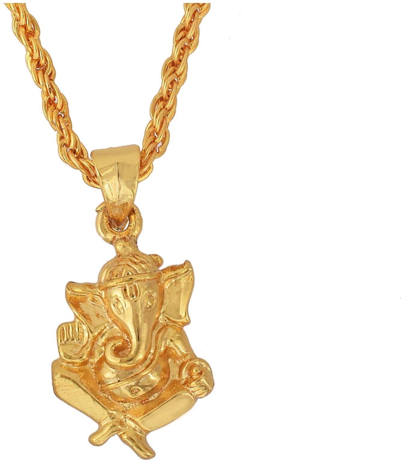 

MissMister Gold Pendant with Chain For Women