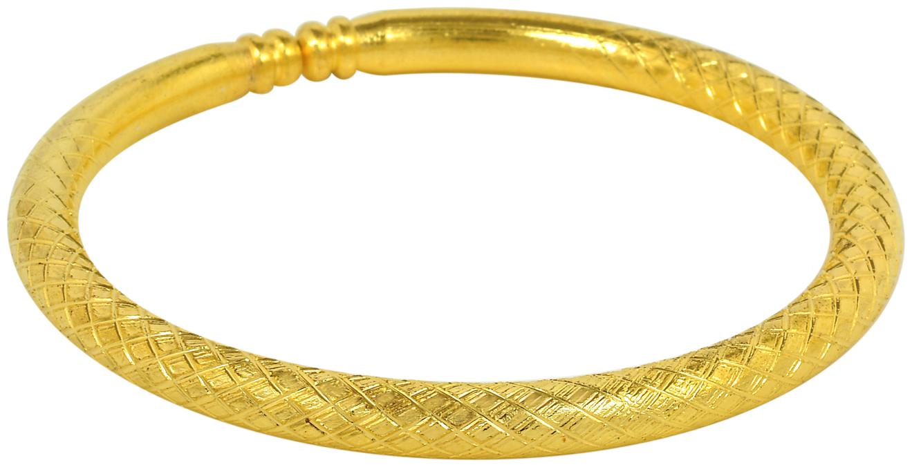 

MissMister Gold plated Mix Alloy Full criss cross design Free size Bangl