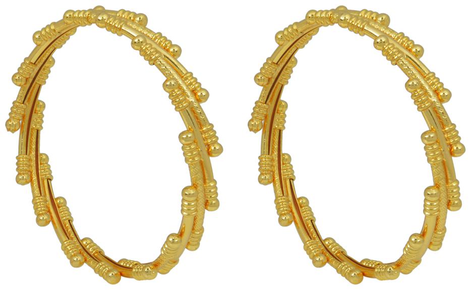 

MissMister Gold Plated Handmade Traditional Kada Bangle Set for Women