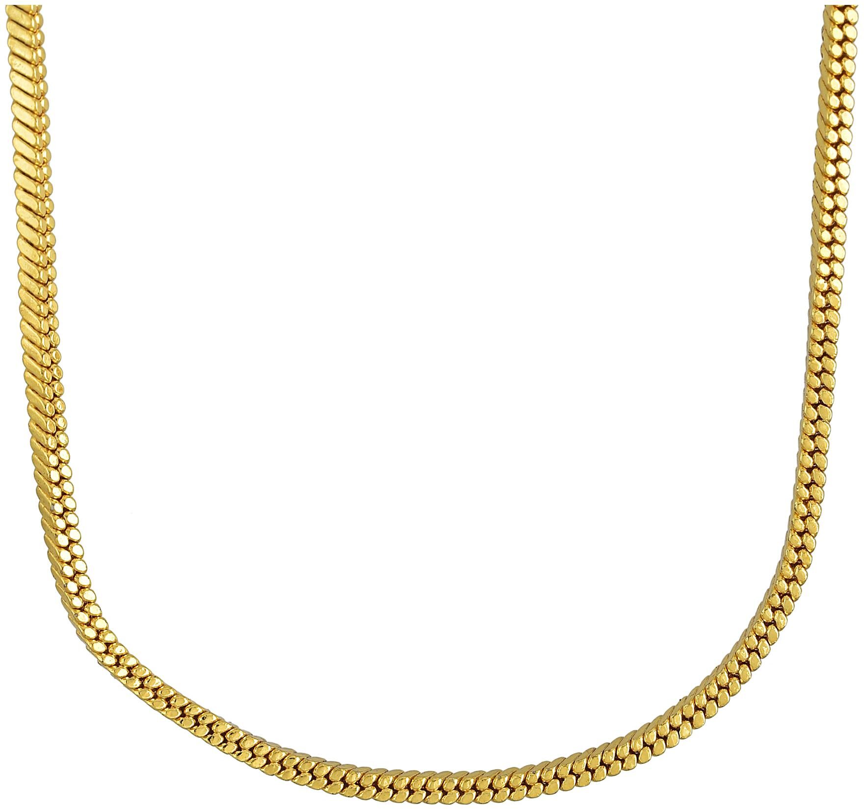 

MissMister Gold Plated Sqaure Box Chain Design Chain Men Women