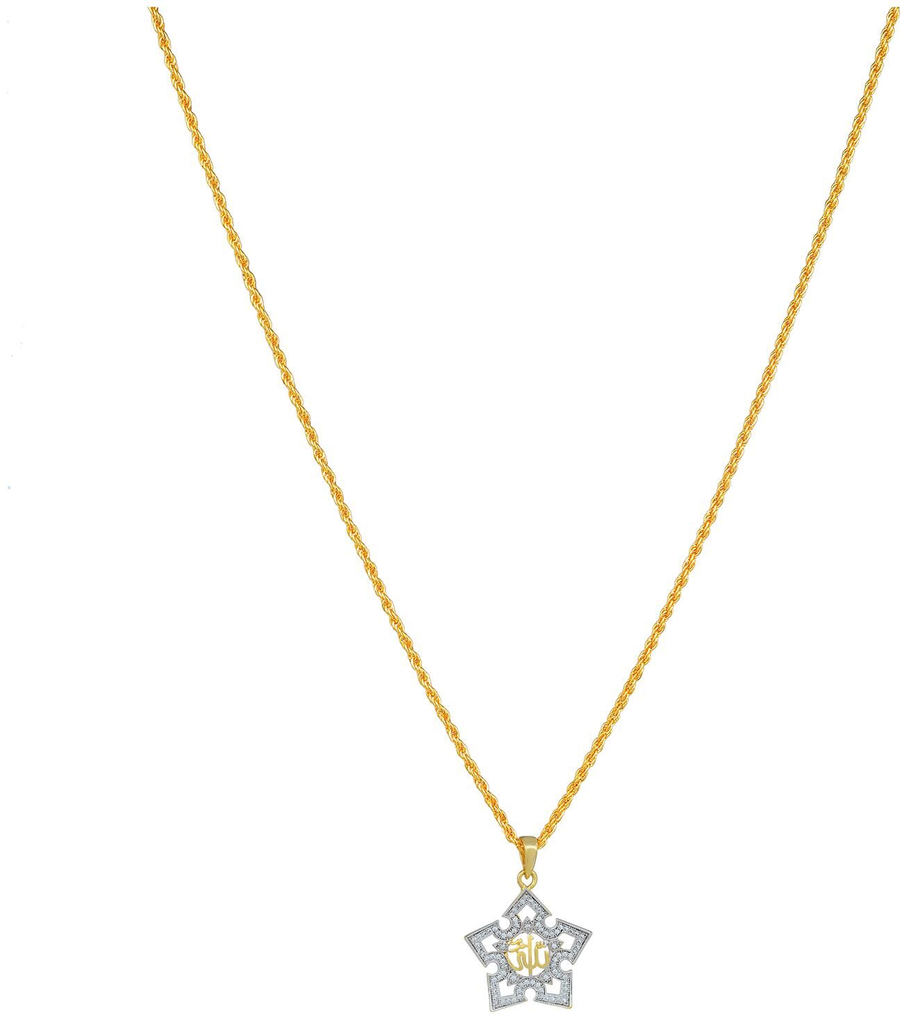 

MissMister Golden Pendant For Men