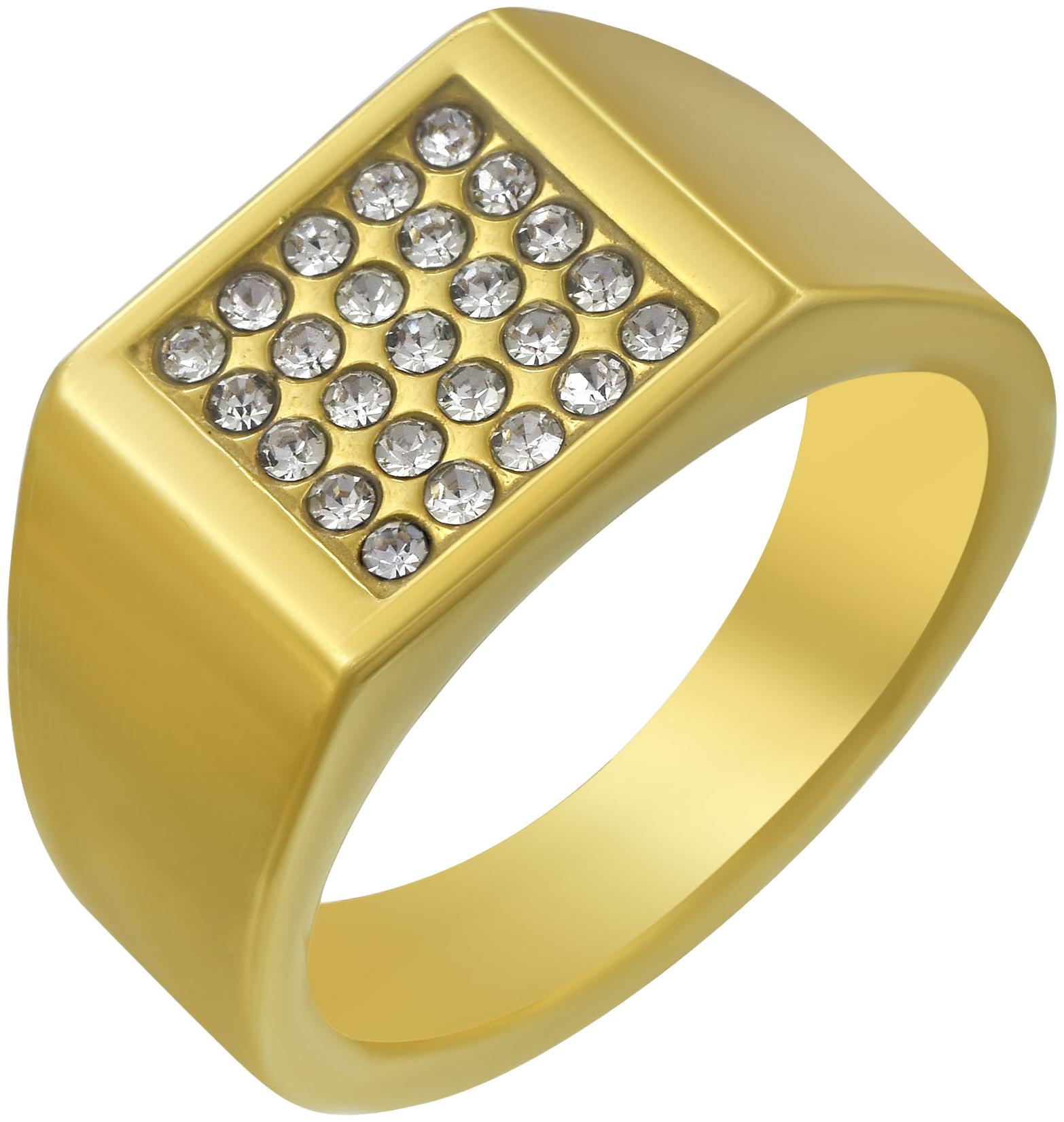 

MissMister Gold Plated Imitation Diamond Finger Ring Men Fashion