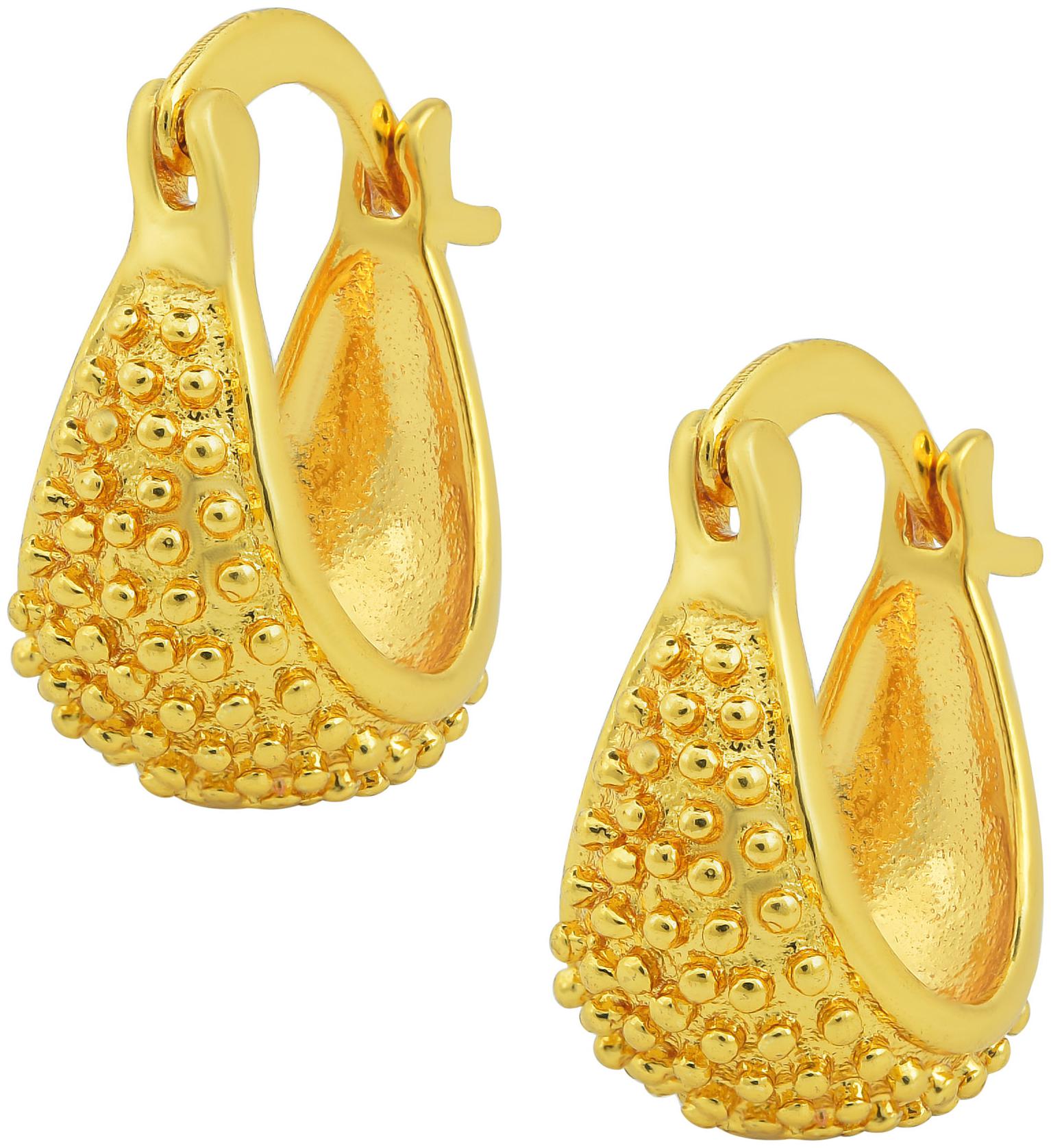 

Missmister Gold Finish Hoop Fashion Earring Traditional For Women