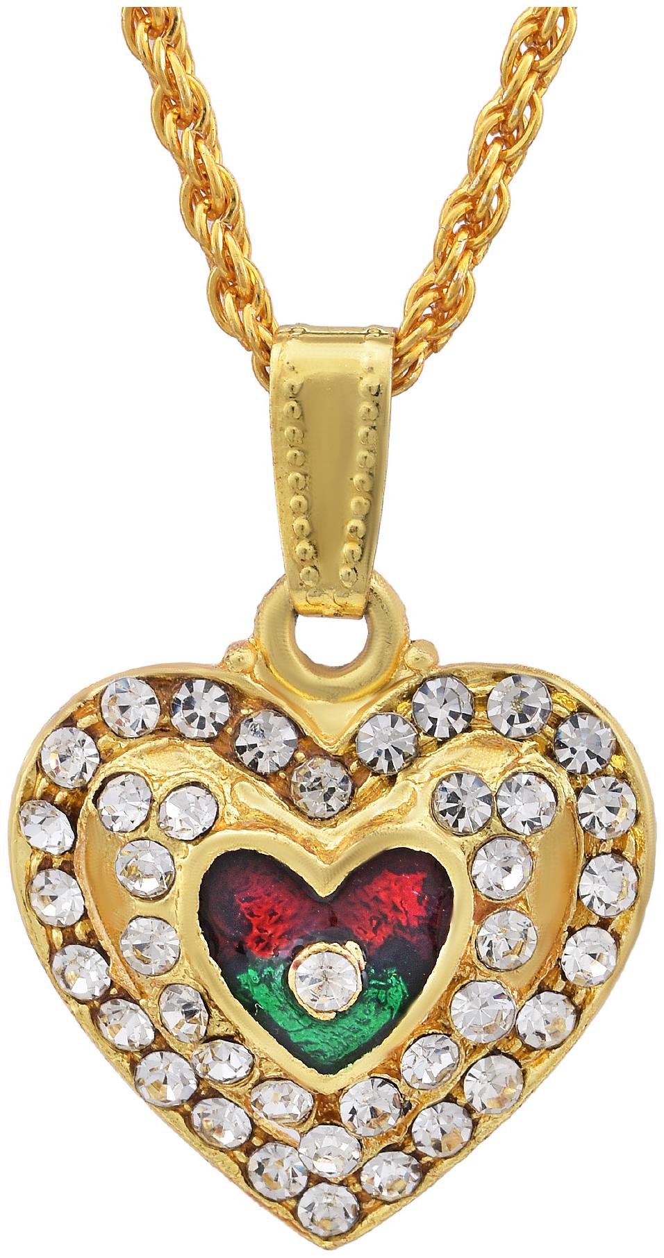 

MissMister Gold Pendant with Chain For Women