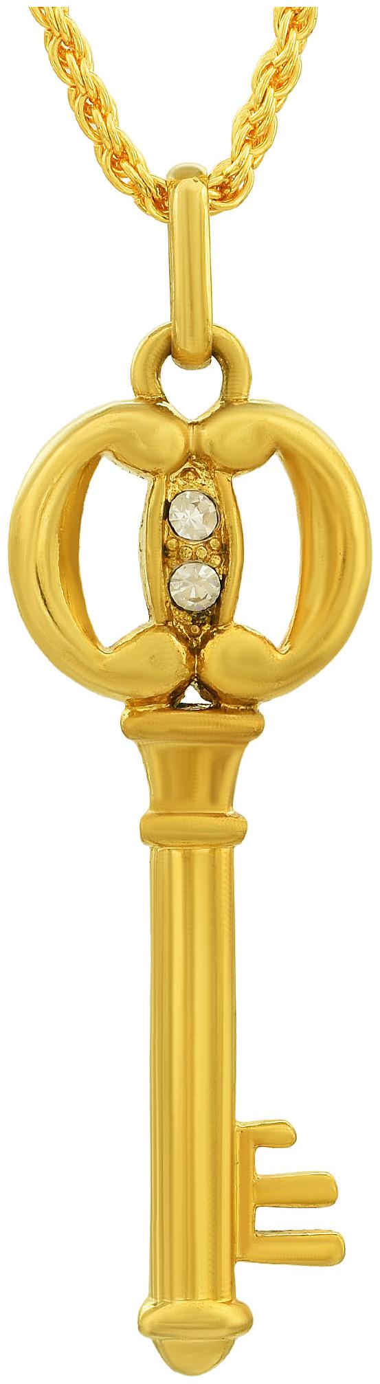 

MissMister Gold Pendant with Chain For Women