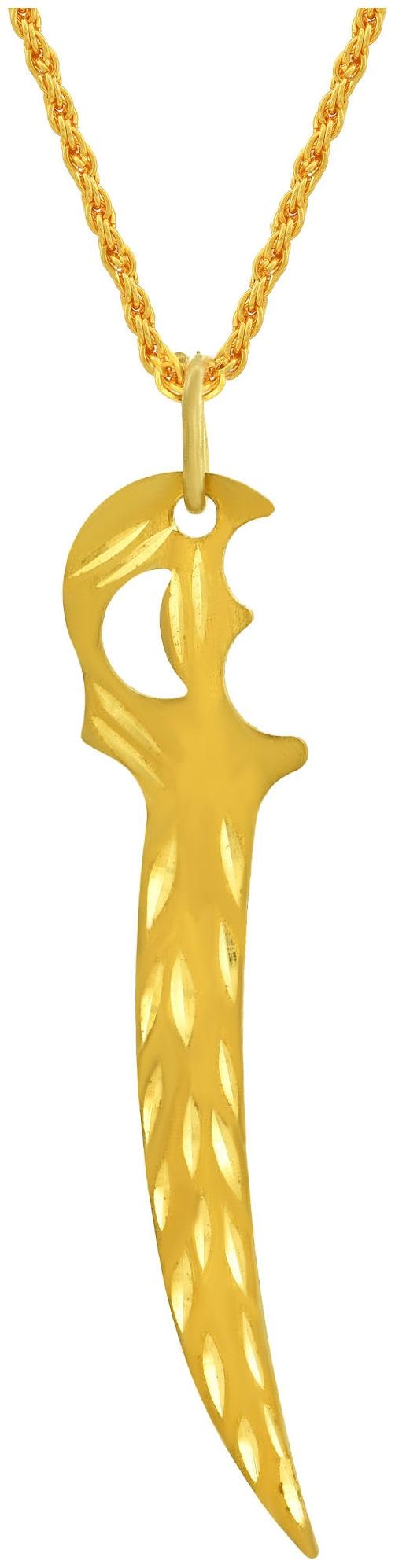 

MissMister Gold plated Talwar Sword pendant