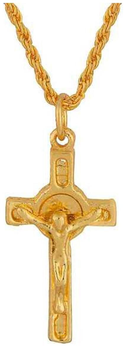 

MissMister Gold Plated Jesus Crucifix Pendant