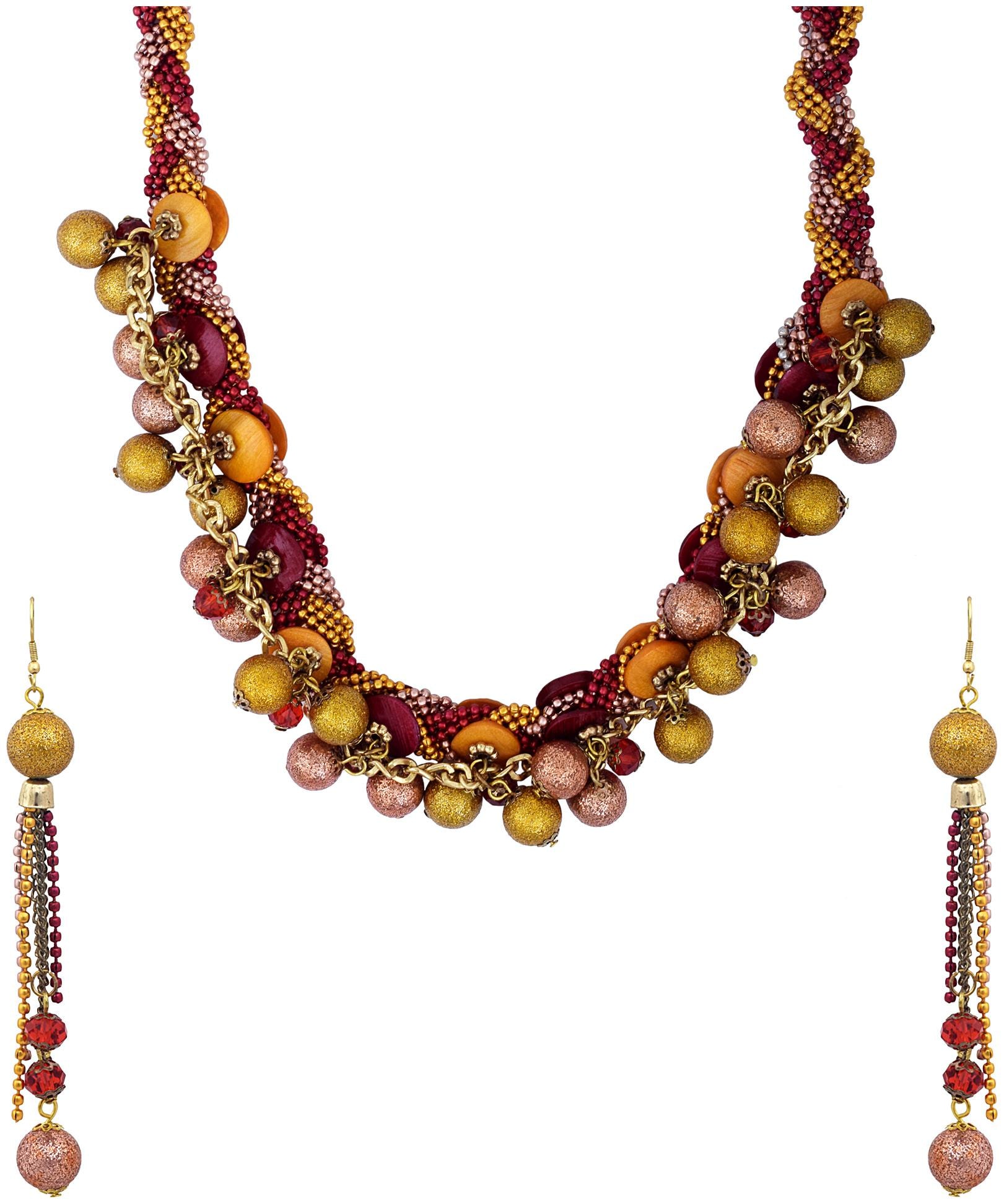 

MissMister Handmade Colourful Beaded Chunky and Bling Fashion Necklace Women Jewellery