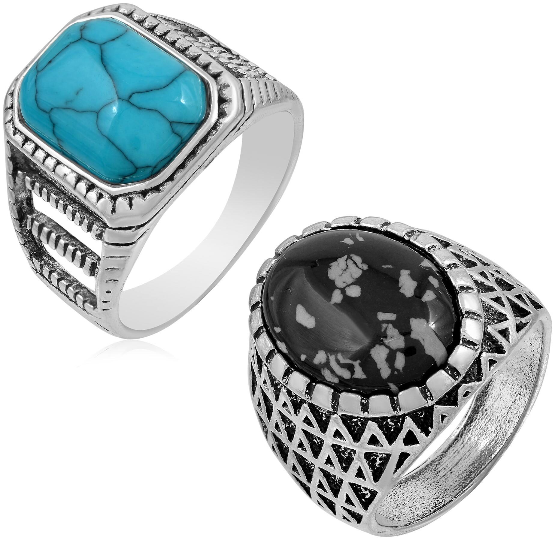 

MissMister Multi Colored Rings Combo For Unisex