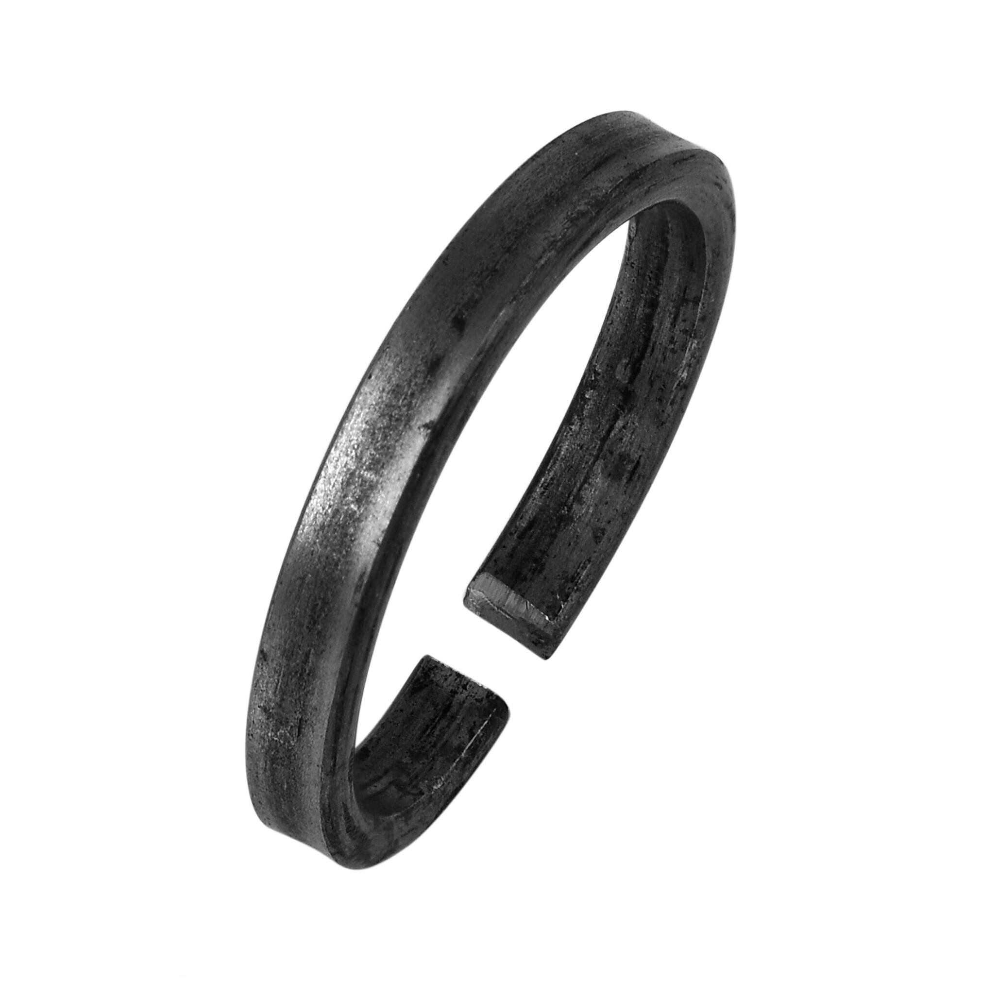 

MissMister Ring Alloy Rhodium-Plated Men Black