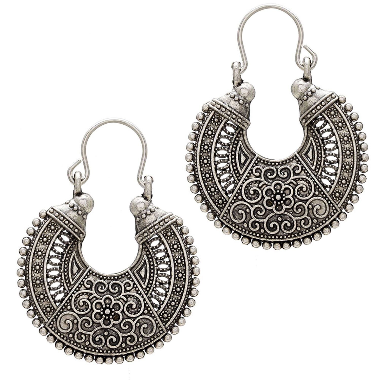 

MissMister Silver Hoop Earing For Women