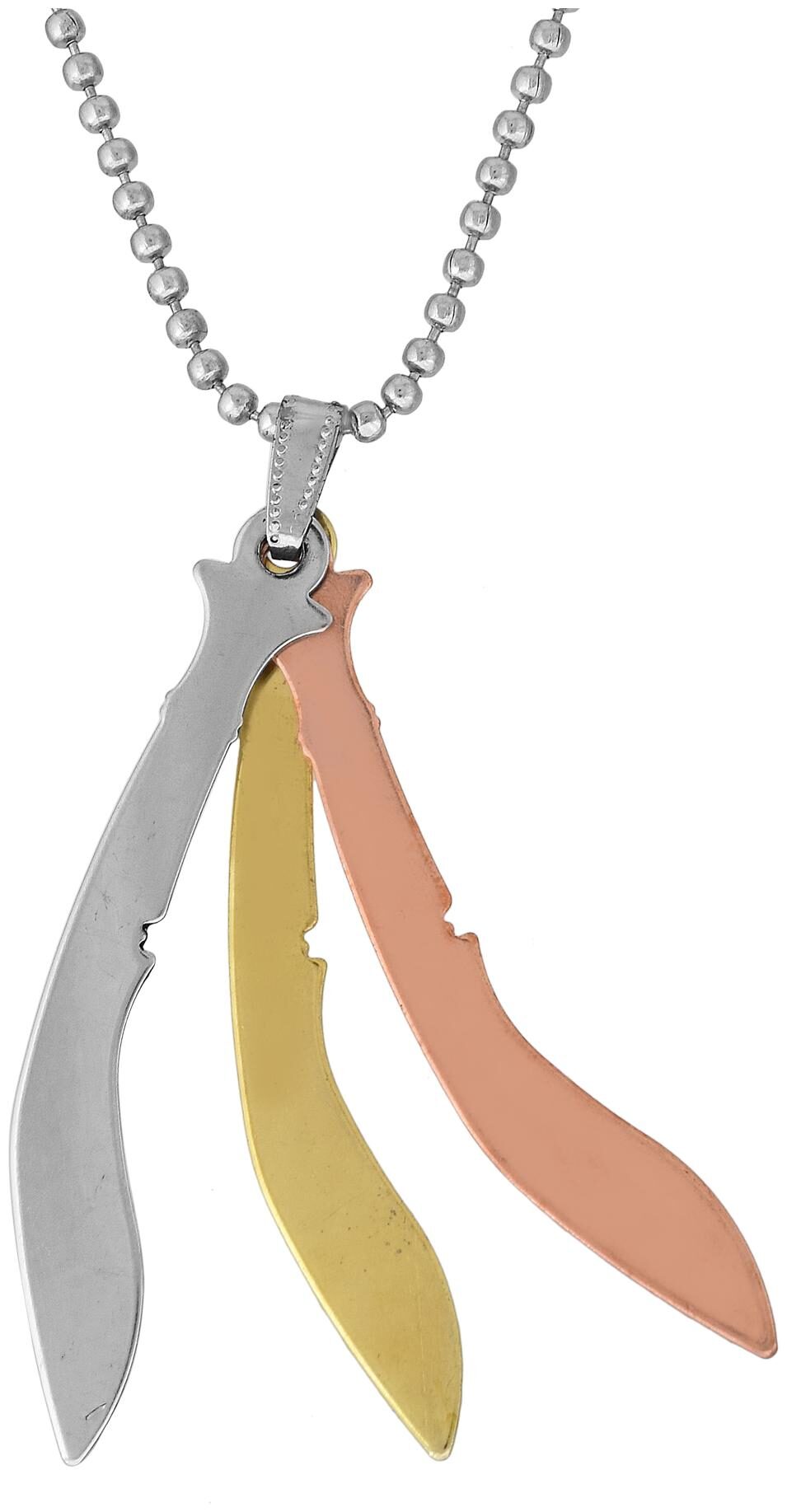 

MissMister Three Metal Multicolor Khukri Long Sword Fashion Pendant Boys