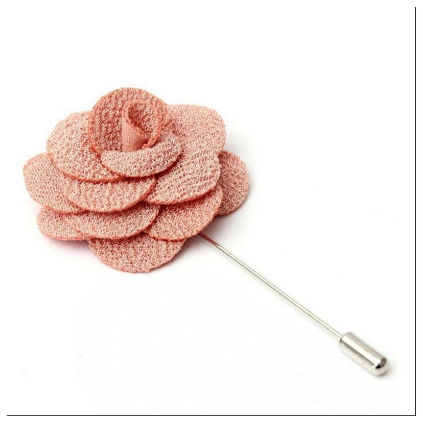 

Mivera Handmade Pink Flower Lapel Pin